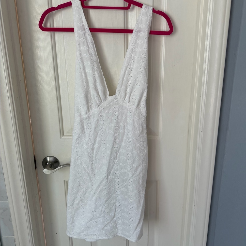 Peppermayo White Lightweight Eyelet Dress